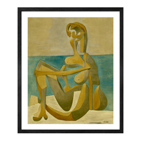 Pablo Picasso Wall Art Seated Bather Poster Framed Art