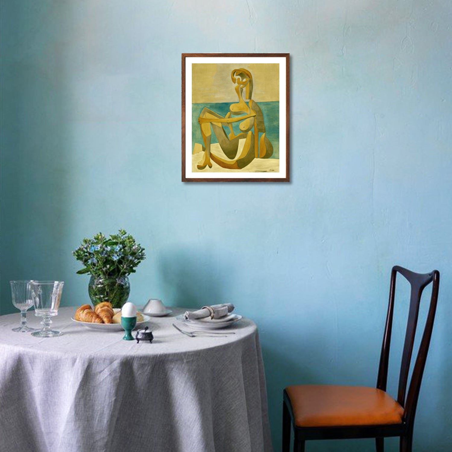 Pablo Picasso Wall Art Seated Bather Poster Framed Art