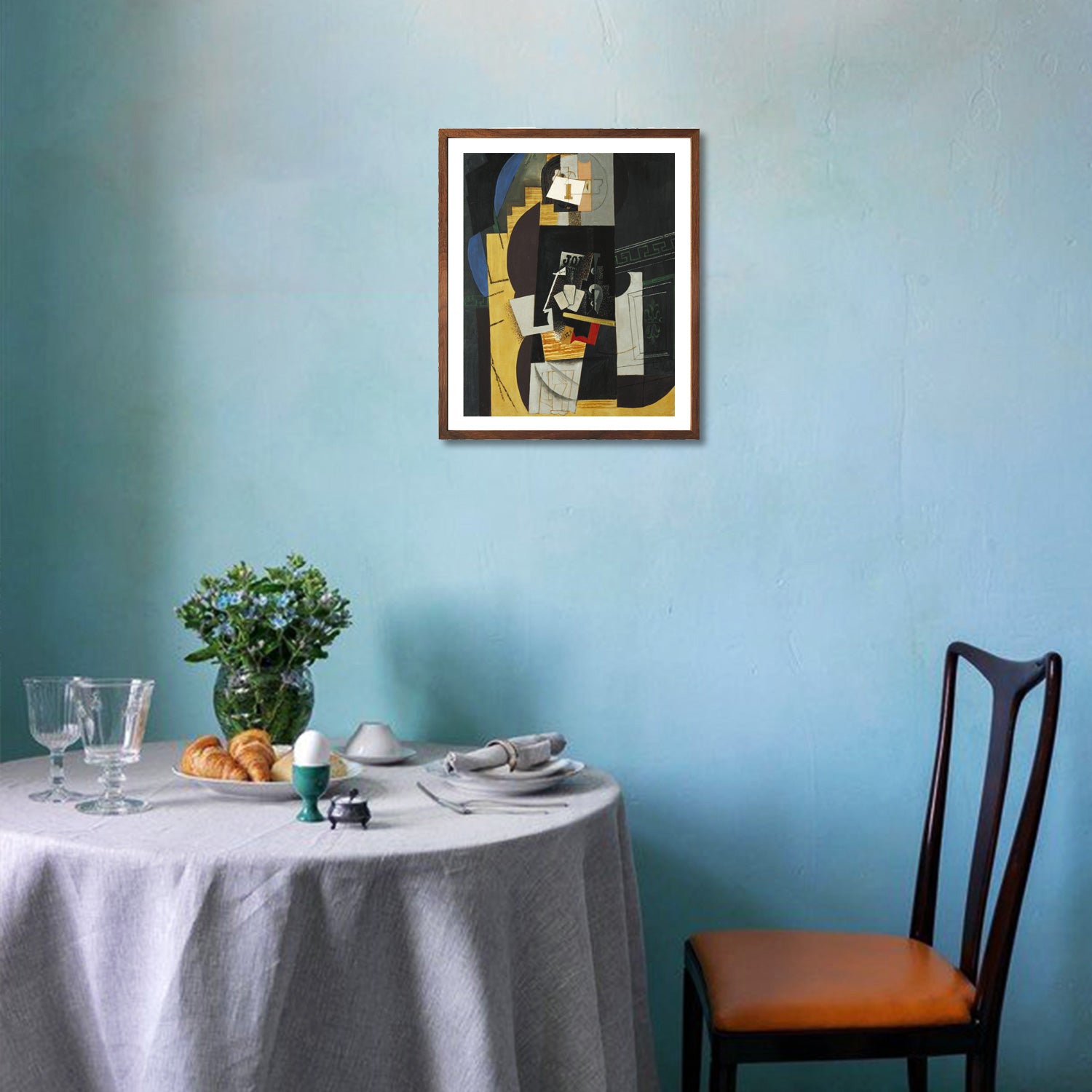 Pablo Picasso Wall Art Card Player Poster Framed Art