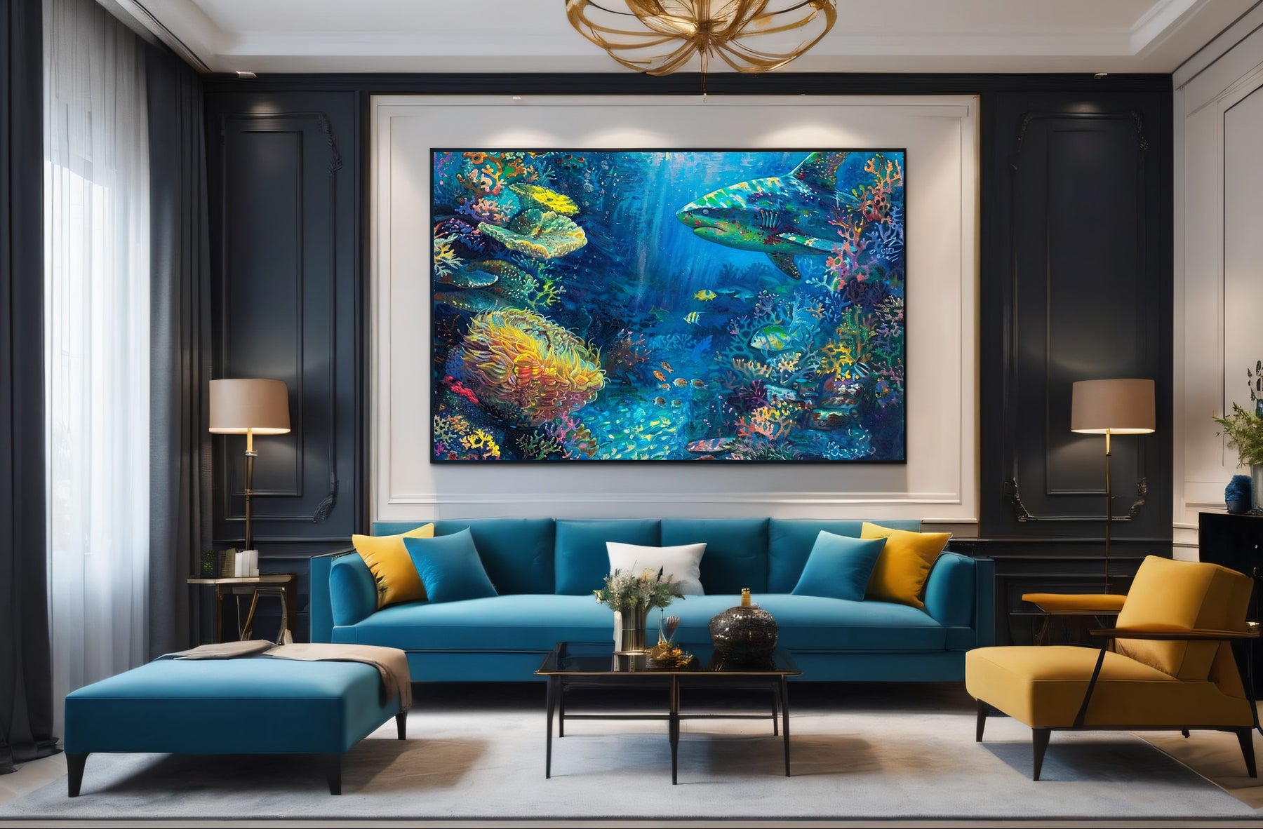 Shark Canvas Art