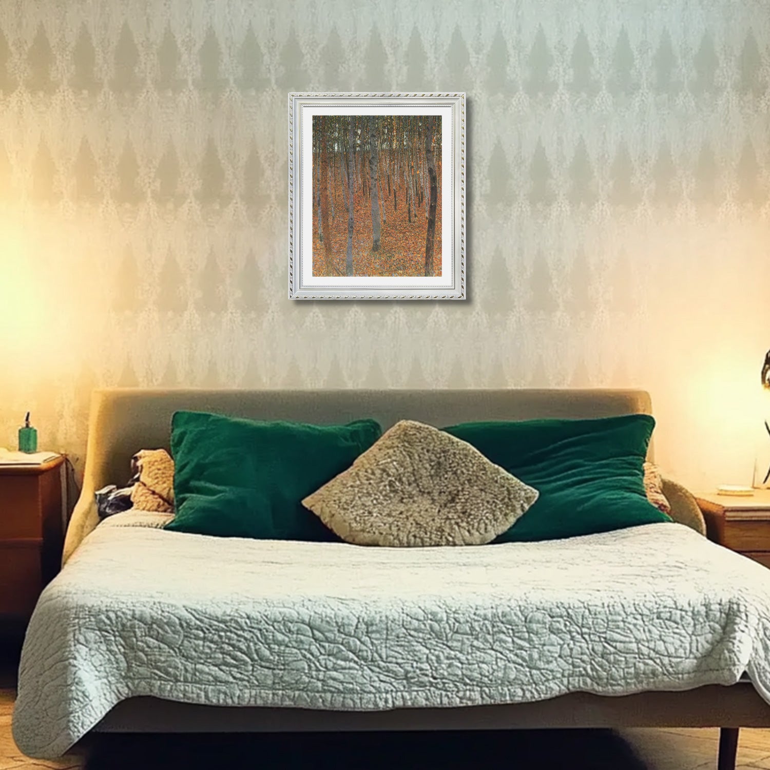 Gustav Klimt Wall Art Birch Forest Poster Framed Klimt Art