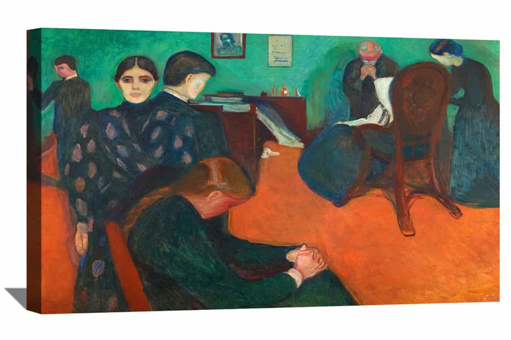Death In The Sickroom Canvas Art