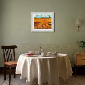 Vincent Van Gogh The Wheat Field With Sheaves Wall Art Van Gogh Poster