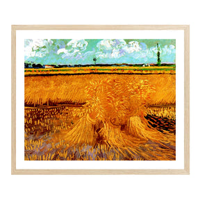 Vincent Van Gogh The Wheat Field With The Alpilles Foothills Wall Art Van Gogh Poster