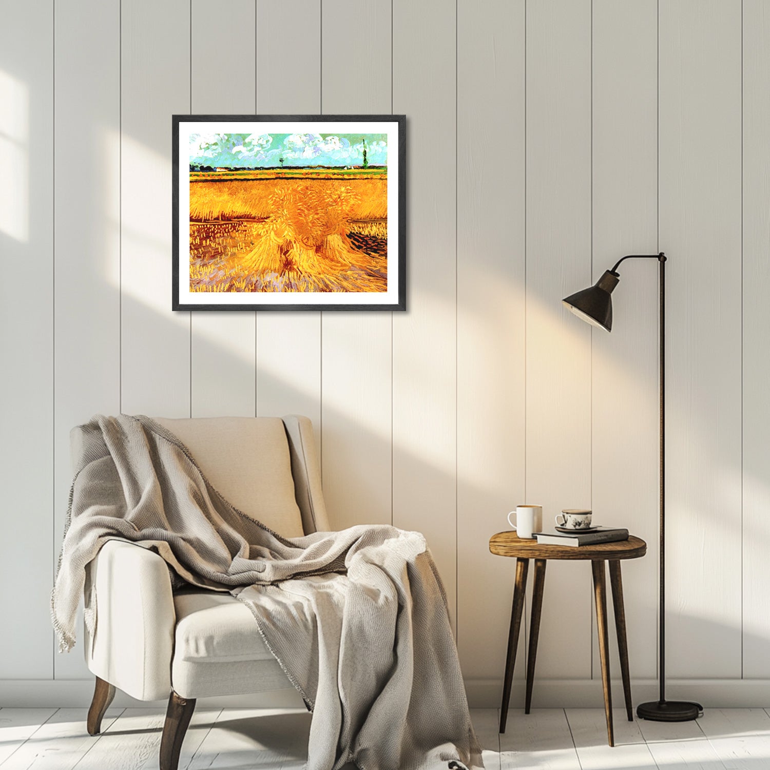 Vincent Van Gogh The Wheat Field With The Alpilles Foothills Wall Art Van Gogh Poster