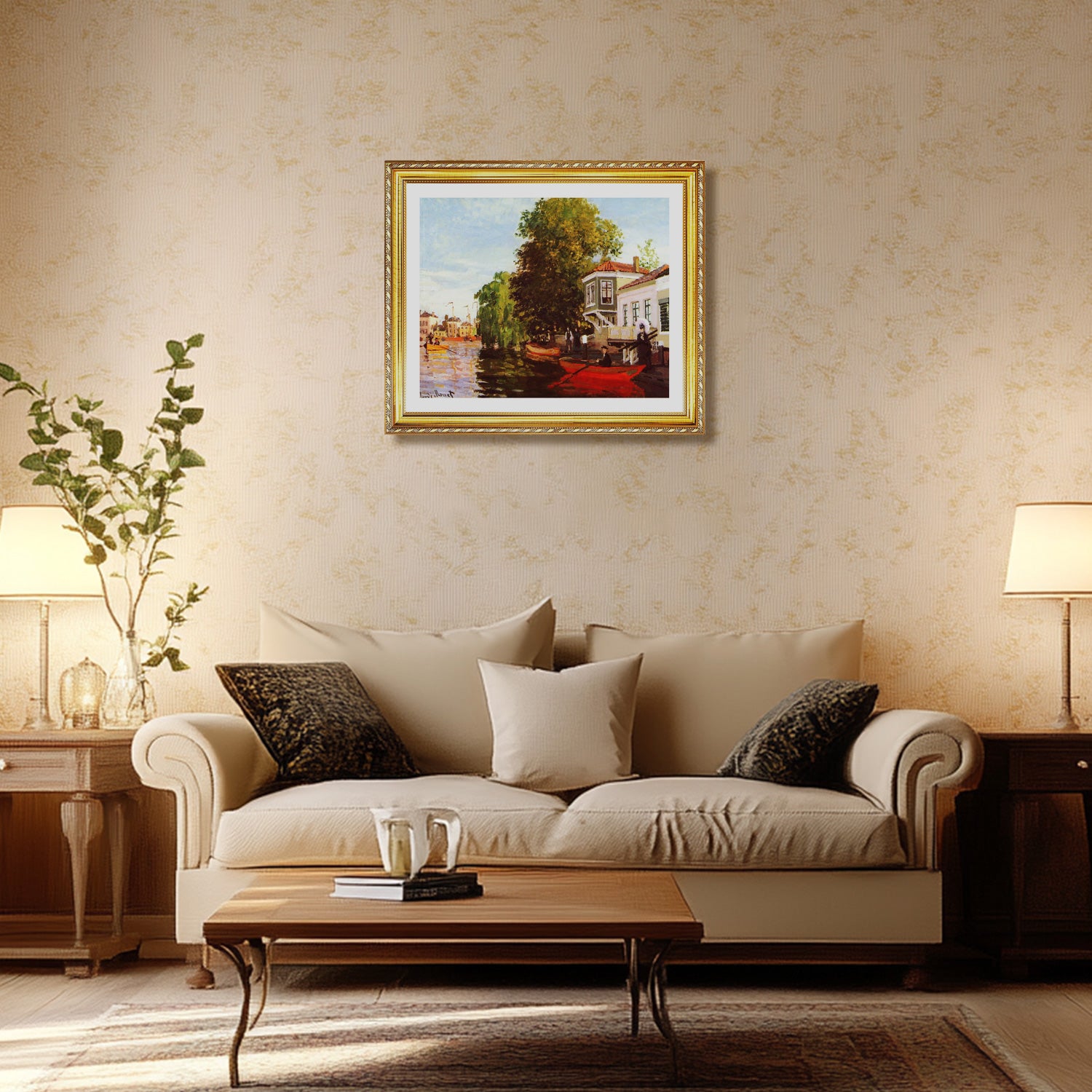 Claude Monet Wall Art Zaan At Zaandam Poster Framed